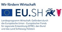 Logo from the Economic Incentive Program, incentives by the European Union, German Federal Government, and the State of Schleswig-Holstein.