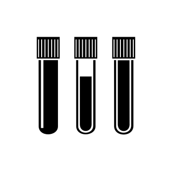 Vector graphic of blood tube samples