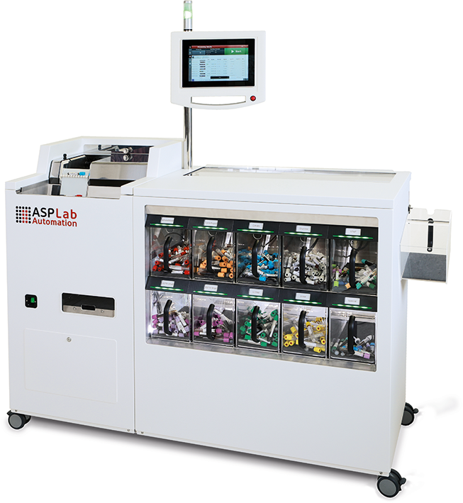 SortPro10 rechts ausgeschnitten SortPro Tubesorter presented from the right