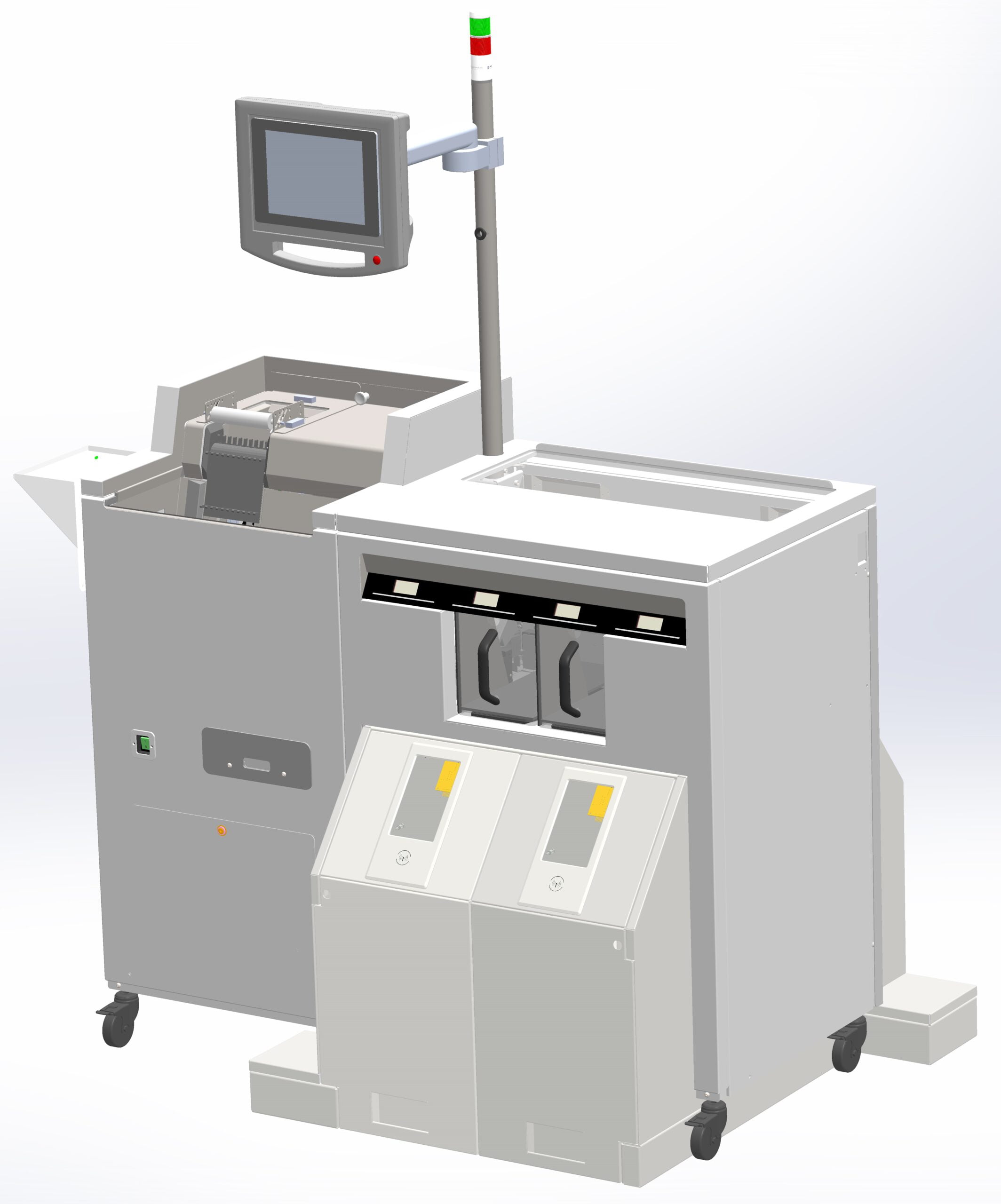 ALSR4 is an exclusive OEM development for Sumetzberger. It is tube sorter adapted for aditional sample transportation